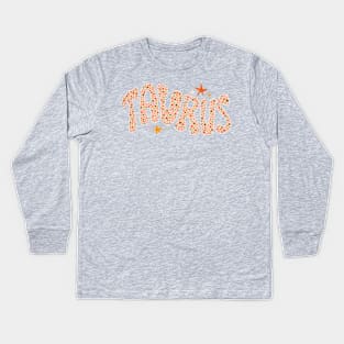 Starry Taurus Kids Long Sleeve T-Shirt